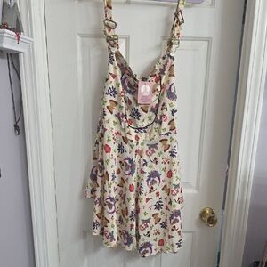 Colorful Floral Women's Romper